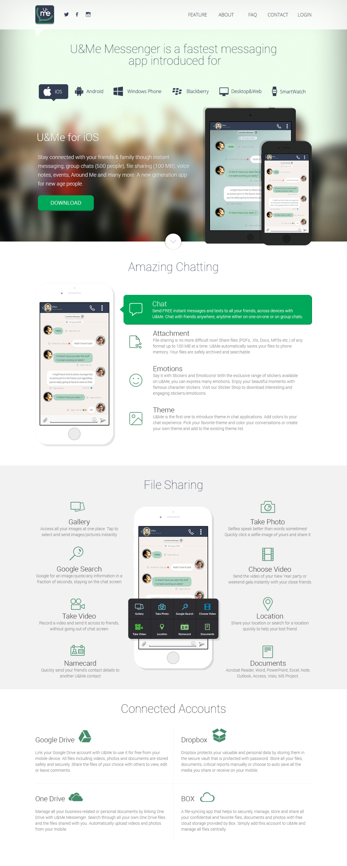 U&ME – Mobile App Design for Messenger – DesArt Lab